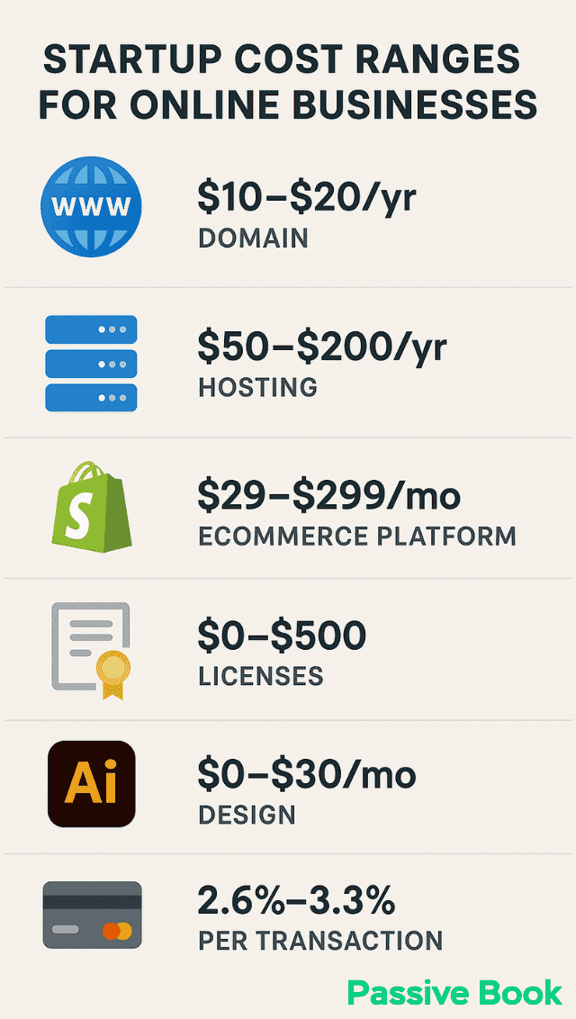 Startup Cost Ranges For Online Business Startup Cost Ranges For Online Business
