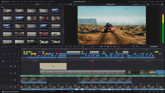Davinci Resolve Video Editor Interface Davinci Resolve Video Editor Interface