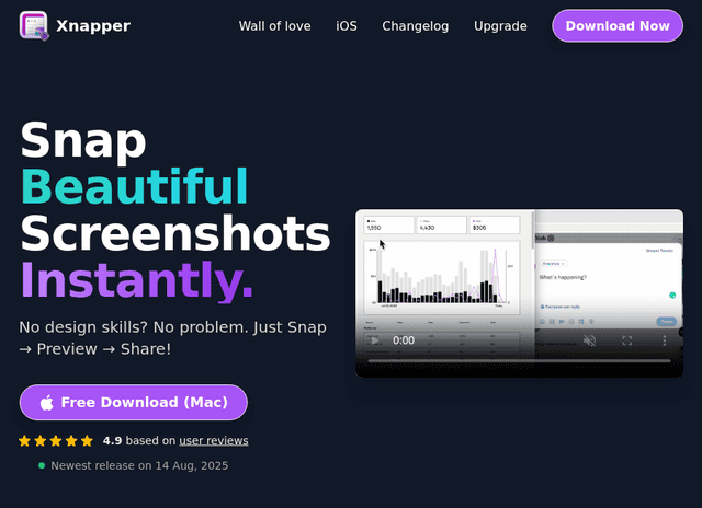 Xnapper Beautiful Screenshot App Mac Xnapper Beautiful Screenshot App Mac