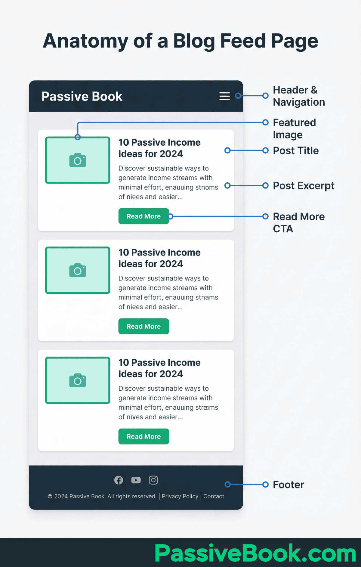 Anatomy Of A Blog Feed Page Blog Feed Page