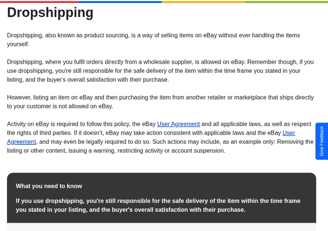 Ebay Dropshipping Policy Retail To Retail Fulfillment Prohibited Allowed Not Allowed Ebay Dropshipping Policy Retail To Retail Fulfillment Prohibited Allowed Not Allowed