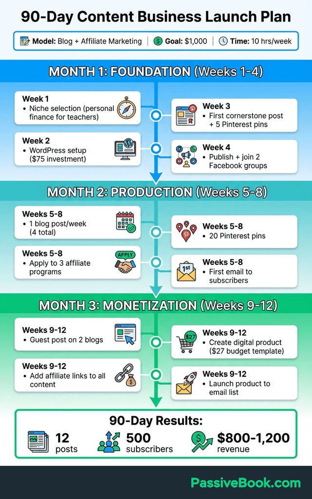 90 Day Content Business Action Plan 90 Day Content Business Action Plan Example