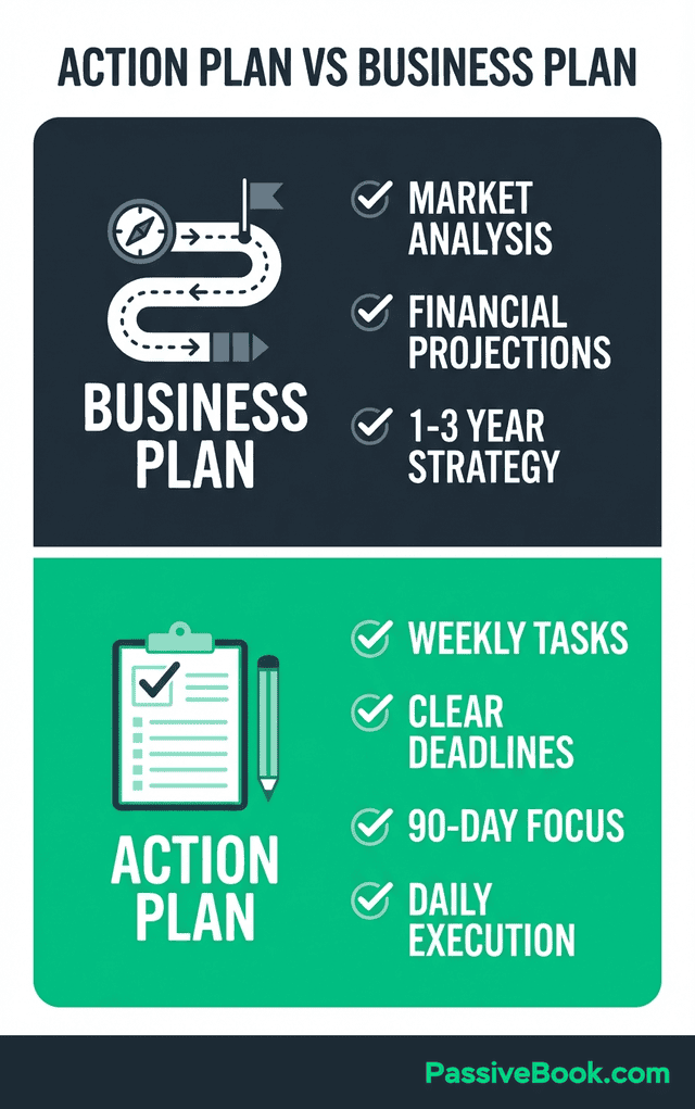 Action Plan Vs Business Plan Comparison Action Plan Vs Business Plan Comparison