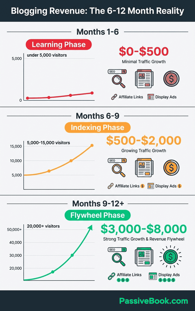 Blogging Revenue Timeline And Traffic Milestones Blogging Revenue Timeline And Traffic Milestones