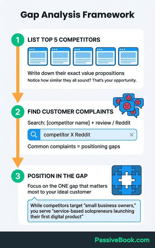 Competitor Gap Analysis Three Step Process Competitor Gap Analysis Three Step Process
