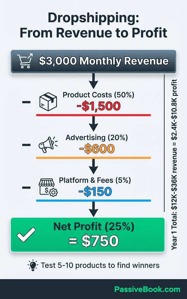 Dropshipping Profit Margin Breakdown Monthly Revenue Dropshipping Profit Margin Breakdown Monthly Revenue