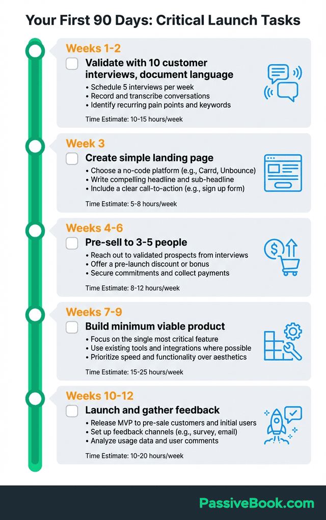 First 90 Days Task Timeline Solopreneur First 90 Days Task Timeline Solopreneur