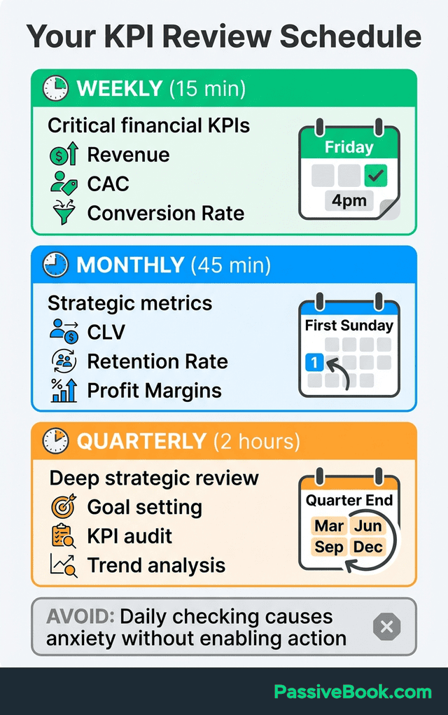 Kpi Review Cadence Schedule Framework Kpi Review Cadence Schedule Framework