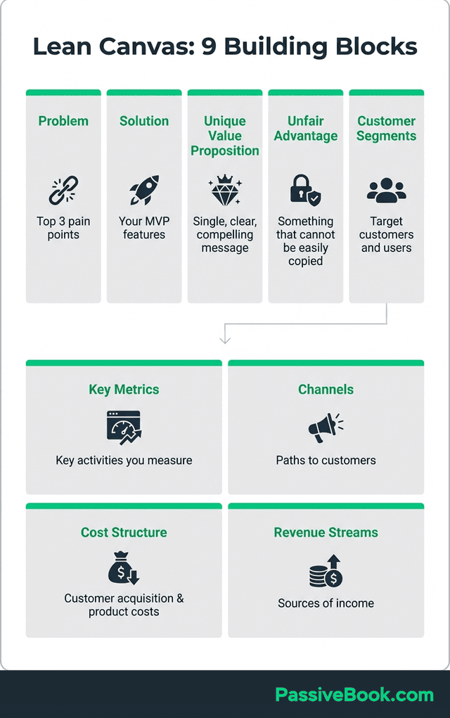 Lean Canvas Nine Blocks Overview Lean Canvas Nine Blocks Overview