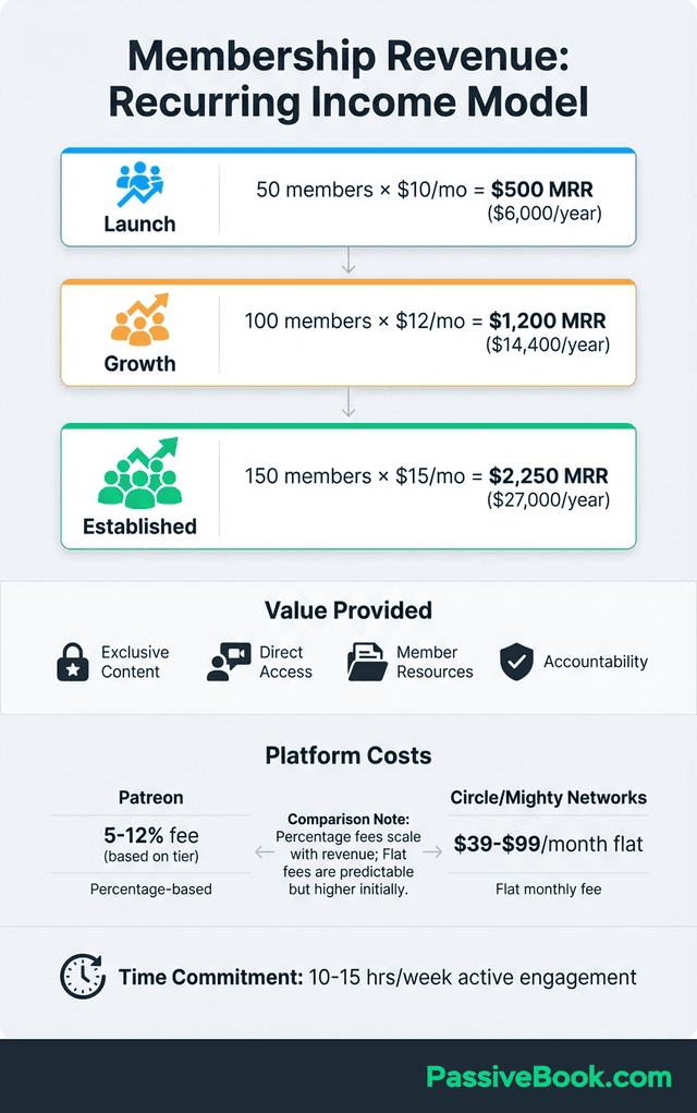 Membership Community Revenue Model 50 To 150 Members Membership Community Revenue Model 50 To 150 Members