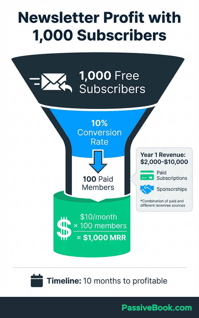 Newsletter Monetization Conversion Funnel 1000 Subscribers Newsletter Monetization Conversion Funnel 1000 Subscribers