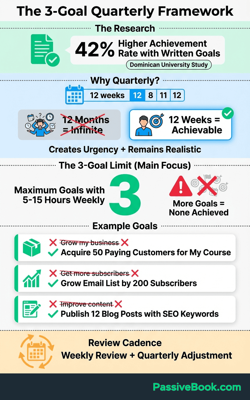 Quarterly Goal Planning Framework Quarterly Goal Planning Framework