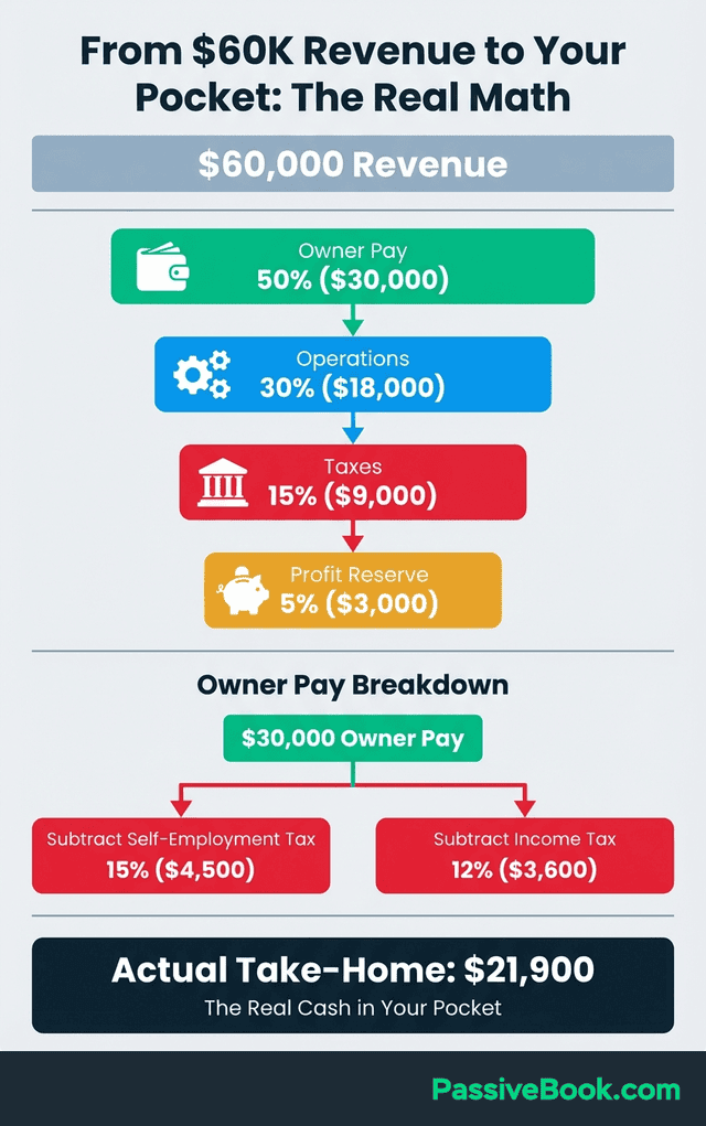 Revenue Vs Take Home Pay Breakdown Infographic Revenue Vs Take Home Pay Breakdown Infographic