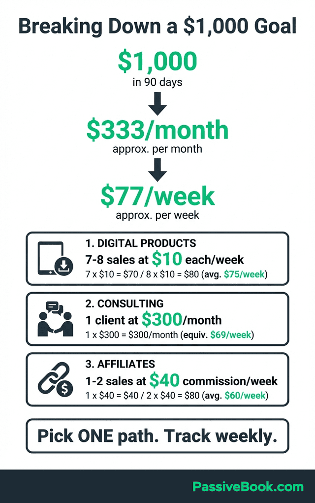 Reverse Engineering 1000 Dollar Revenue Goal Reverse Engineering 1000 Dollar Revenue Goal