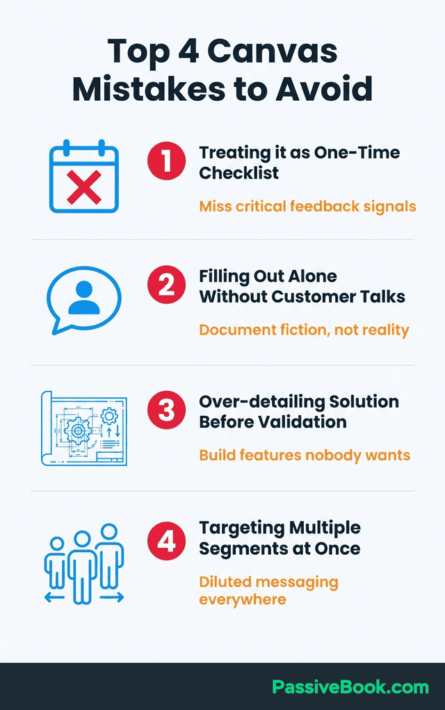 Top Four Lean Canvas Mistakes Infographic Top Four Lean Canvas Mistakes Infographic