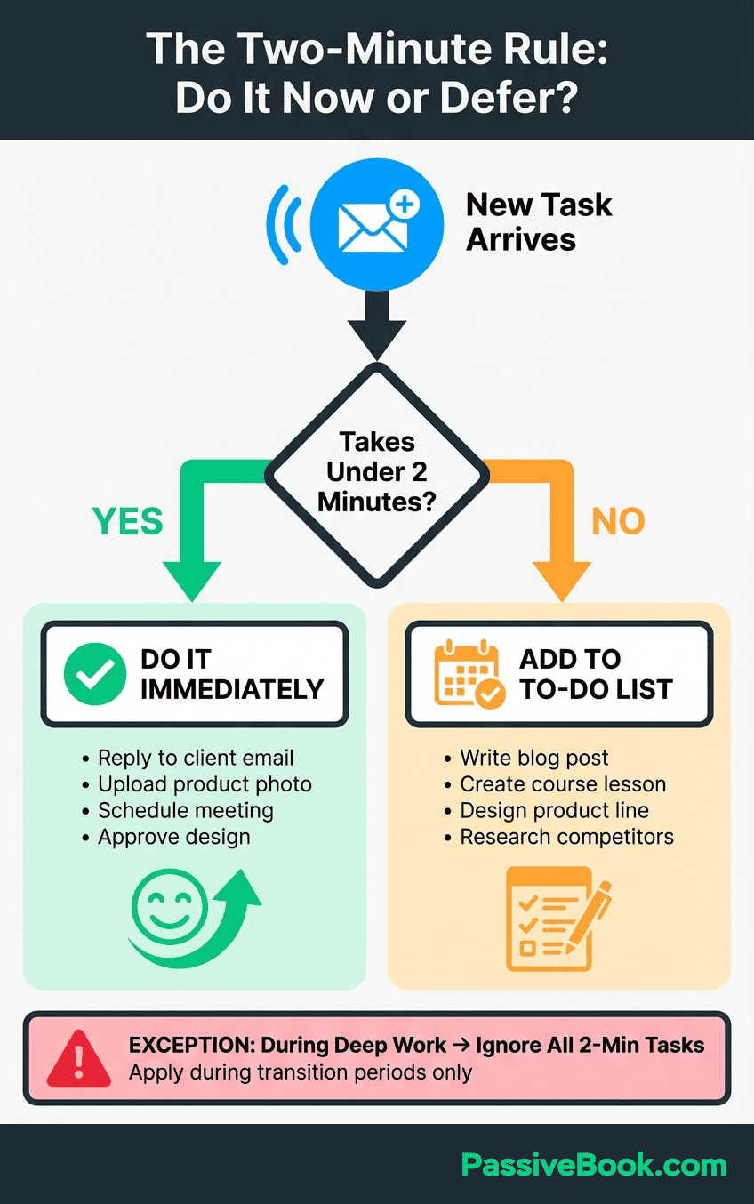 Two Minute Rule Decision Flowchart Two Minute Rule Decision Flowchart
