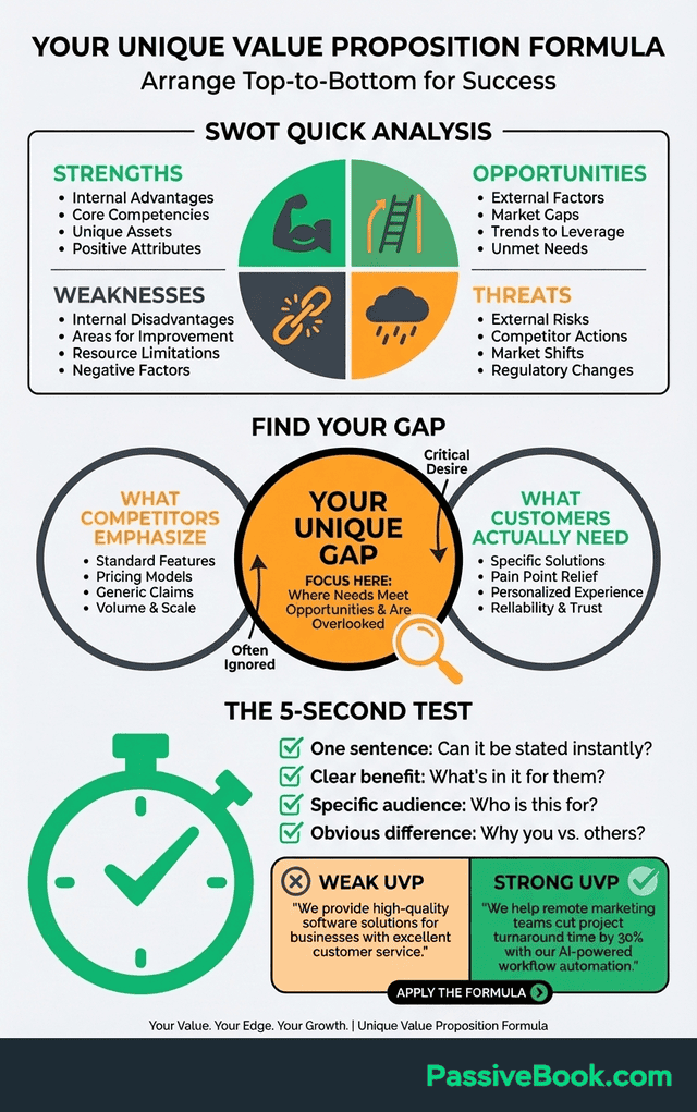 Unique Value Proposition Formula Infographic Unique Value Proposition Formula Infographic