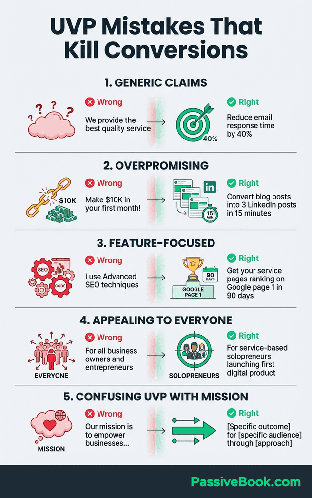 Uvp Mistakes To Avoid Infographic Uvp Mistakes To Avoid Infographic