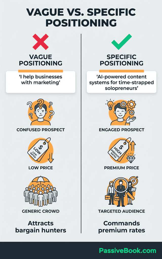 Vague Versus Specific Positioning Comparison Vague Versus Specific Positioning Comparison