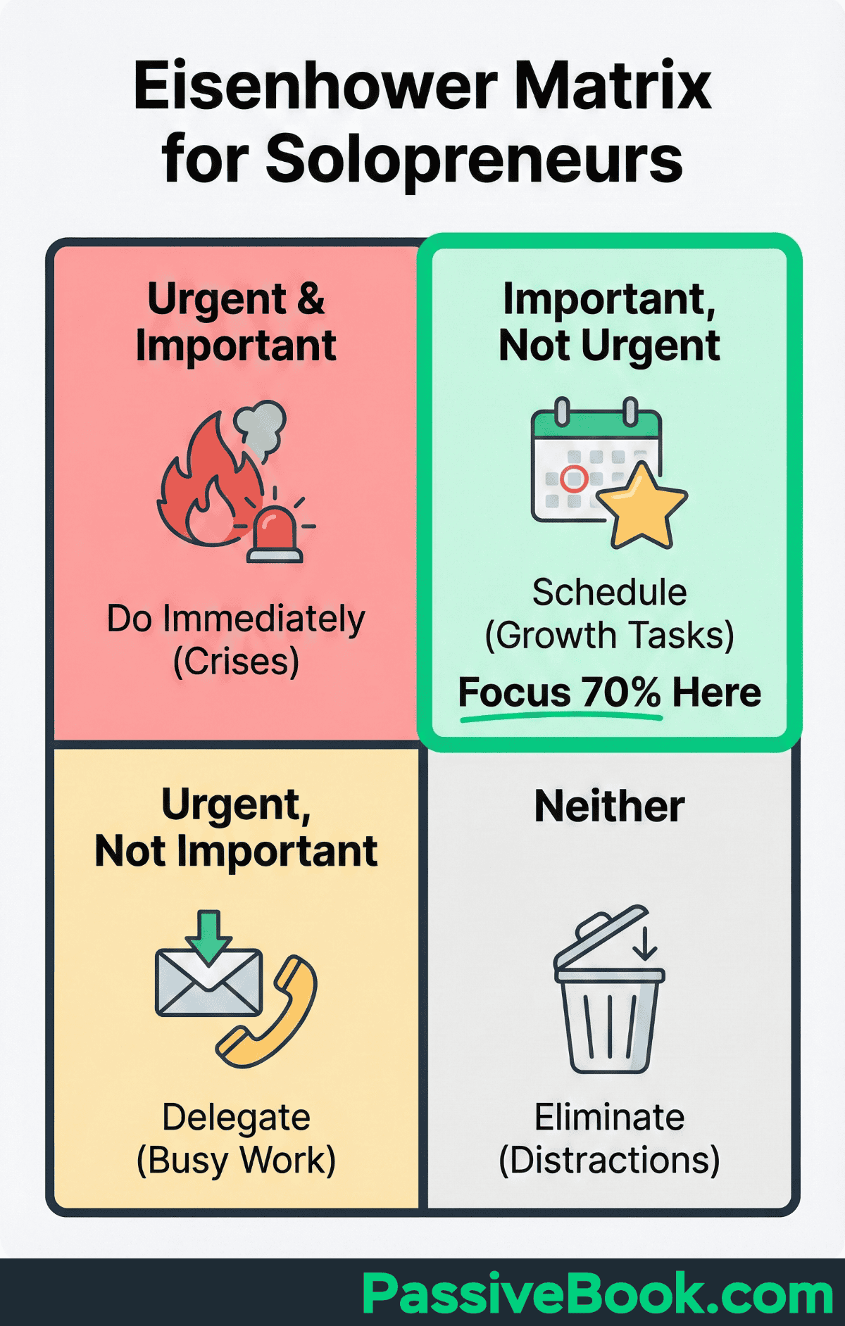 Eisenhower Matrix For Solopreneurs Eisenhower Matrix For Solopreneurs