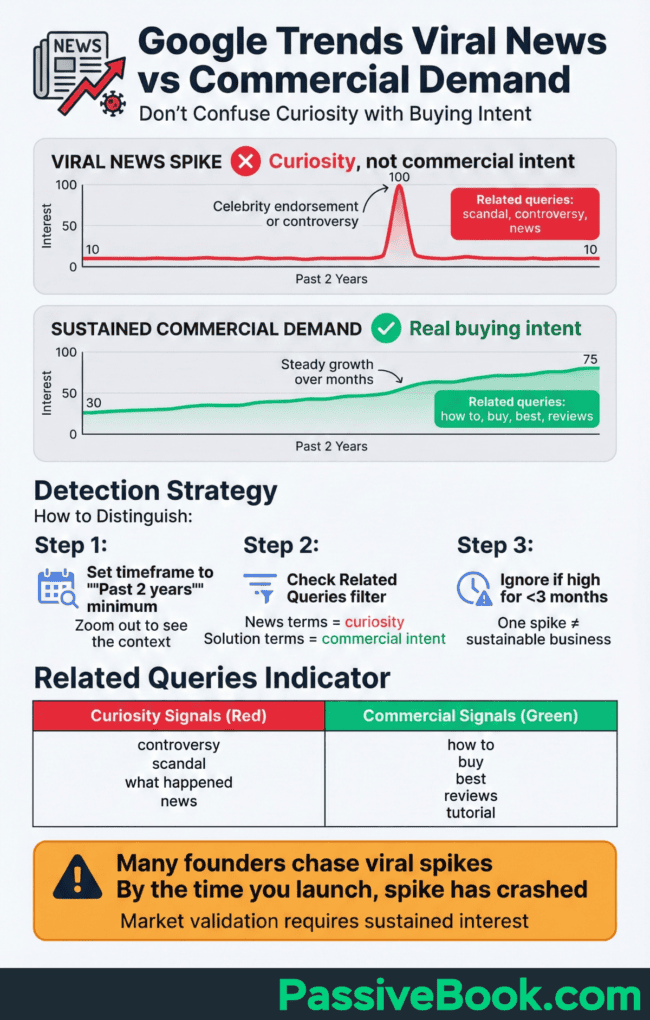Google Trends Viral News Vs Commercial Demand Google Trends Viral News Vs Commercial Demand