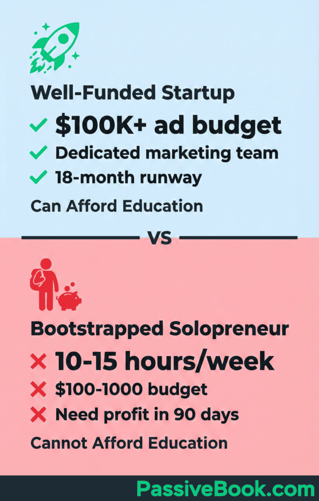 Market Education Bootstrapped Vs Well Funded Market Education Bootstrapped Vs Well Funded