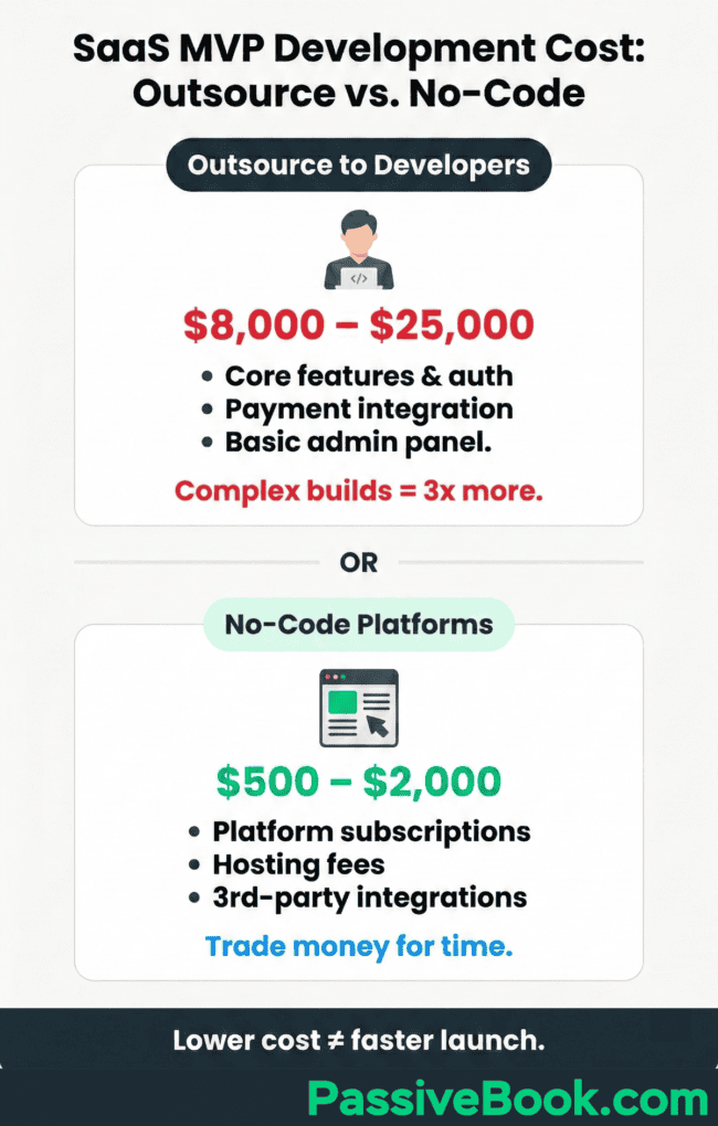 Saas Mvp Development Cost Outsource Vs No Code Saas Mvp Development Cost Outsource Vs No Code