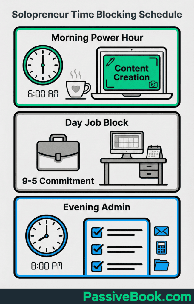 Solopreneur Time Blocking Schedule Solopreneur Time Blocking Schedule
