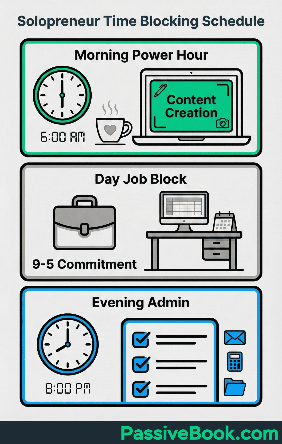 Solopreneur Time Blocking Schedule Solopreneur Time Blocking Schedule