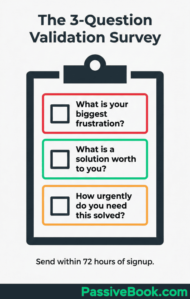 The 3 Question Validation Survey The 3 Question Validation Survey