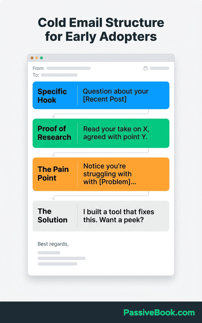 Cold Email Structure For Early Adopters Cold Email Structure For Early Adopters