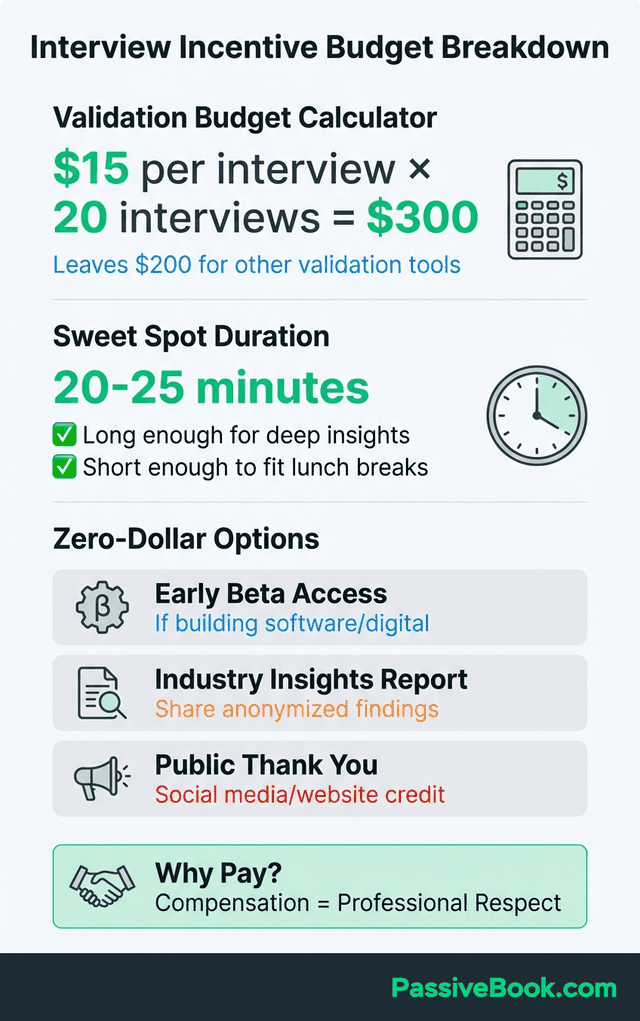 Customer Interview Incentive Budget Breakdown Customer Interview Incentive Budget Breakdown