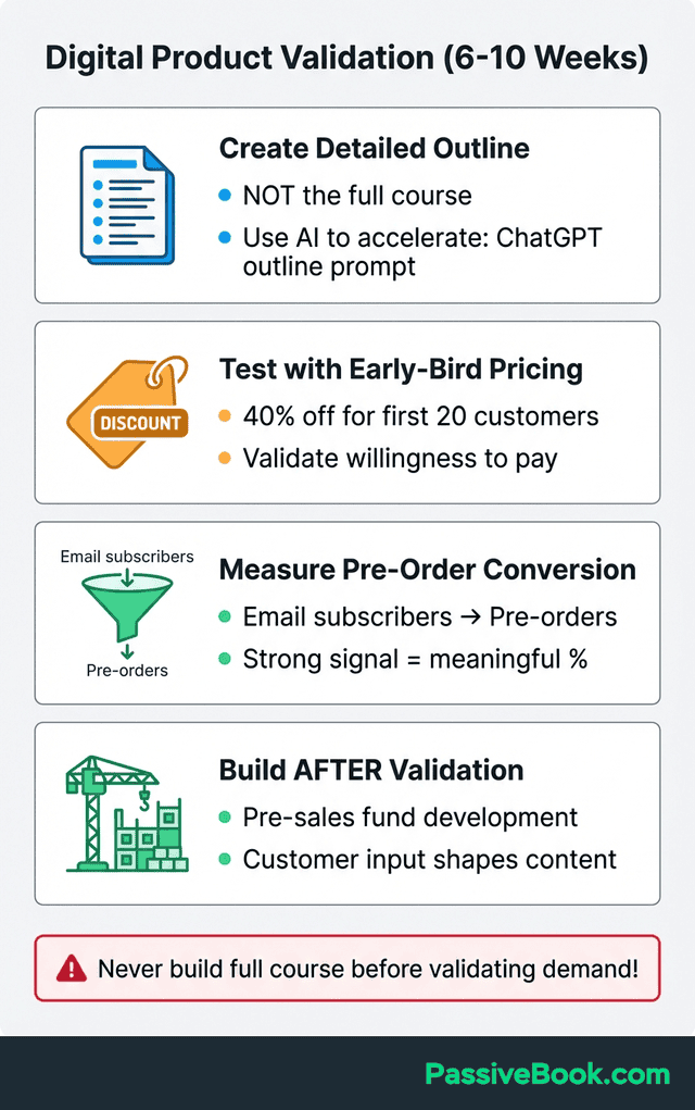 Digital Product Pre Sell Validation Process Digital Product Pre Sell Validation Process