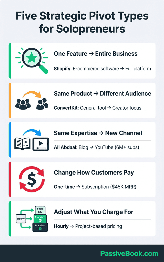Five Strategic Pivot Types For Solopreneurs Five Strategic Pivot Types For Solopreneurs