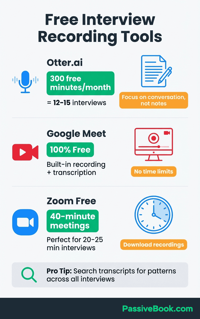Free Customer Interview Recording Tools Comparison Free Customer Interview Recording Tools Comparison