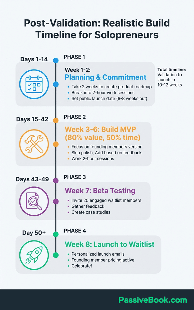 Post Validation Build Timeline Solopreneurs Post Validation Build Timeline Solopreneurs