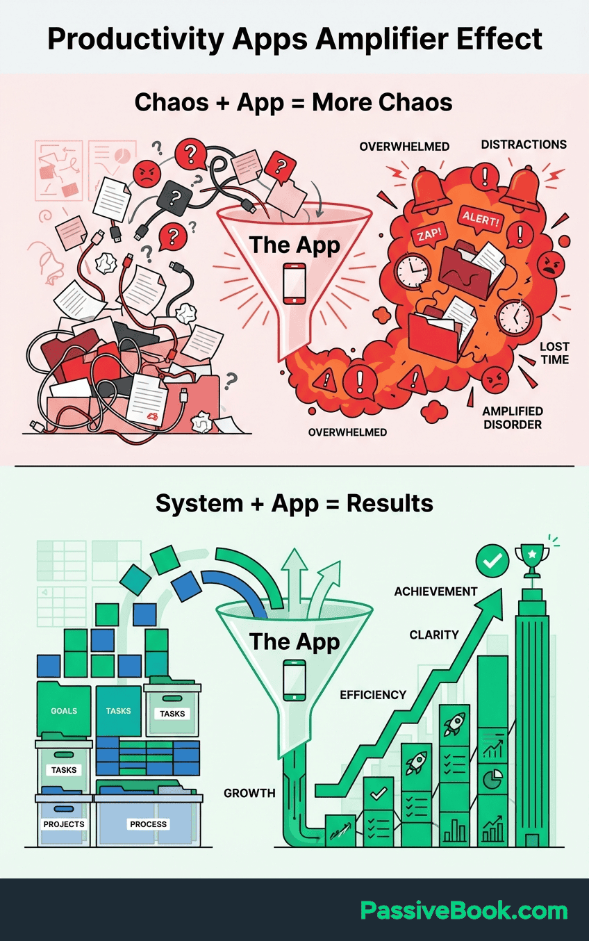 Productivity Apps Amplifier Effect Graphic Productivity Apps Amplifier Effect Graphic