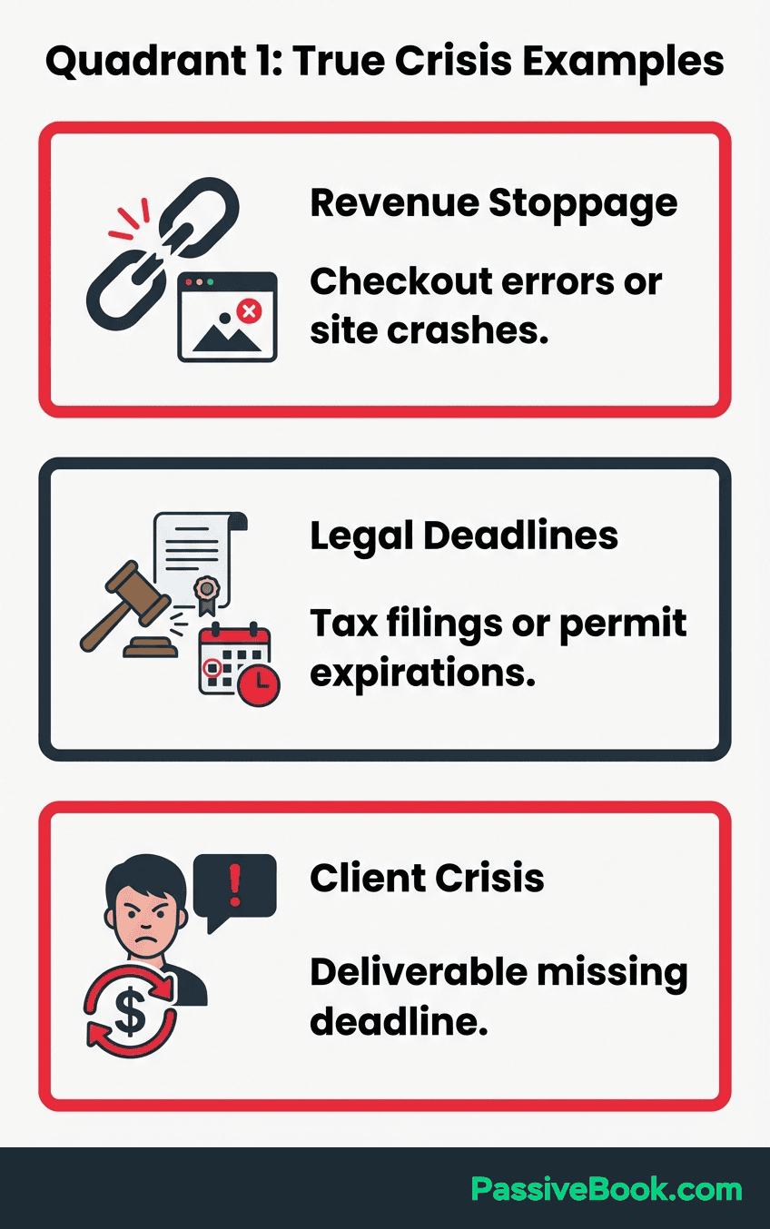 Quadrant 1 Crisis Quadrant 1 Crisis Examples