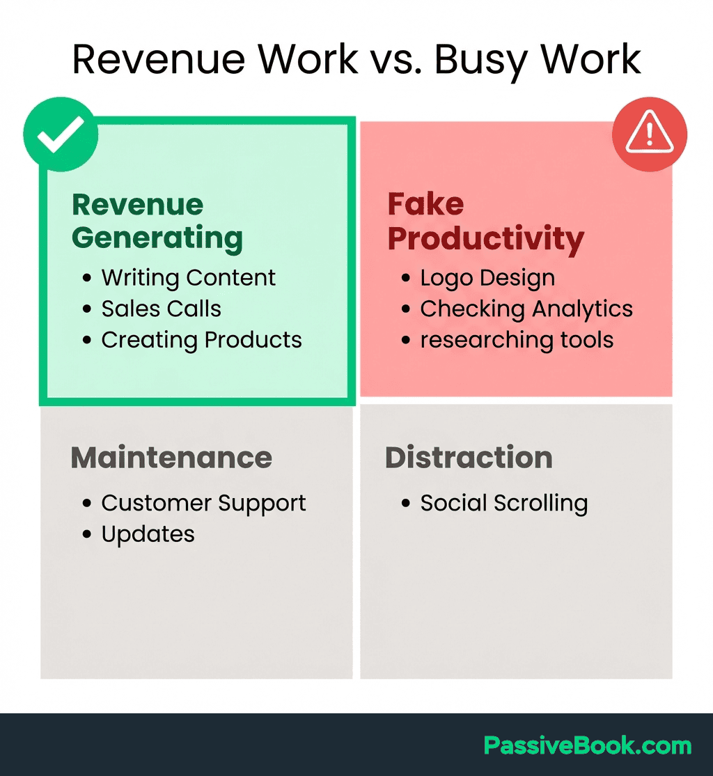 Revenue Generating Vs Busy Work Revenue Generating Vs Busy Work Matrix