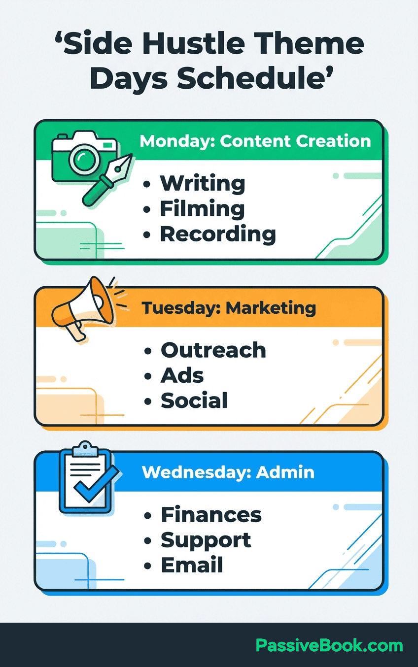 Side Hustle Theme Days Schedule Side Hustle Theme Days Schedule