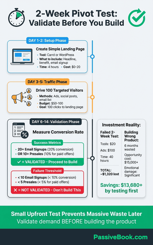 Two Week Pivot Validation Process For Solopreneurs Two Week Pivot Validation Process For Solopreneurs