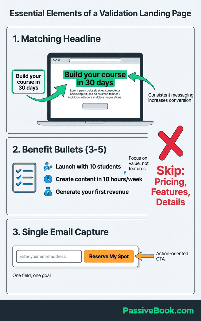 Validation Landing Page Essential Elements Validation Landing Page Essential Elements