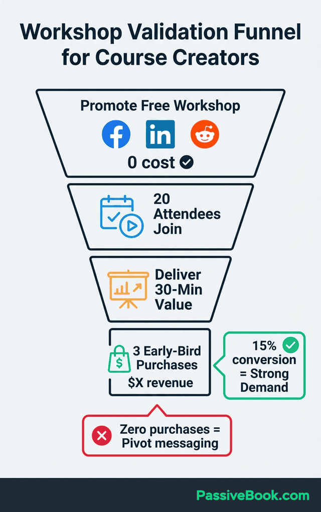 Workshop Validation Funnel For Course Creators Workshop Validation Funnel For Course Creators