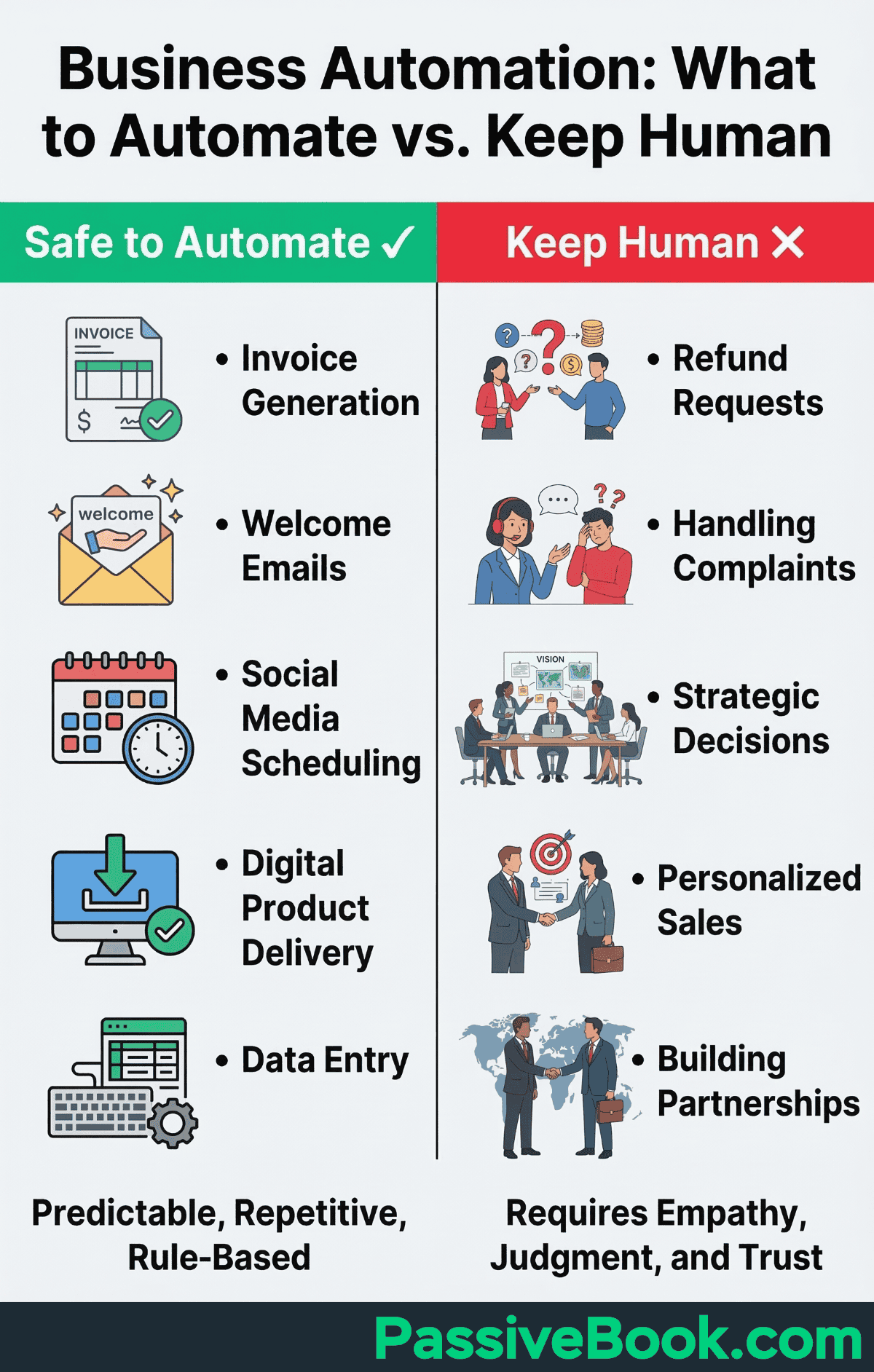 Business Automation What To Automate Vs. Keep Human Business Automation What To Automate Vs. Keep Human