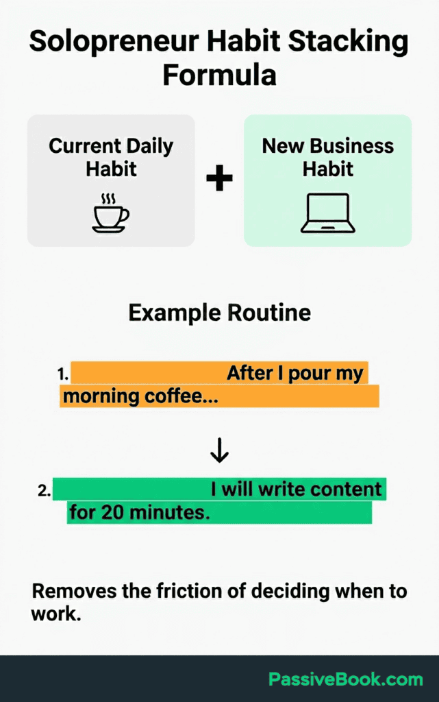 Solopreneur Habit Stacking Formula Solopreneur Habit Stacking Formula