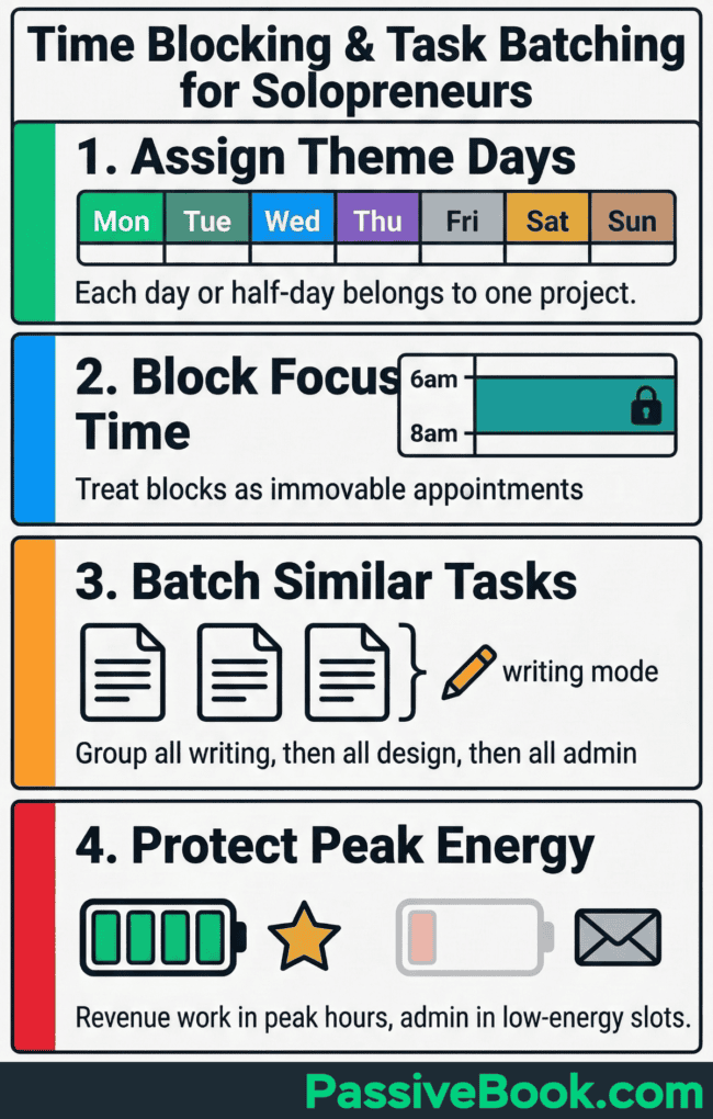 Time Blocking Task Batching For Solopreneurs Time Blocking Task Batching For Solopreneurs