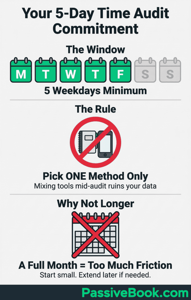 Your 5 Day Time Audit Commitment Your 5 Day Time Audit Commitment