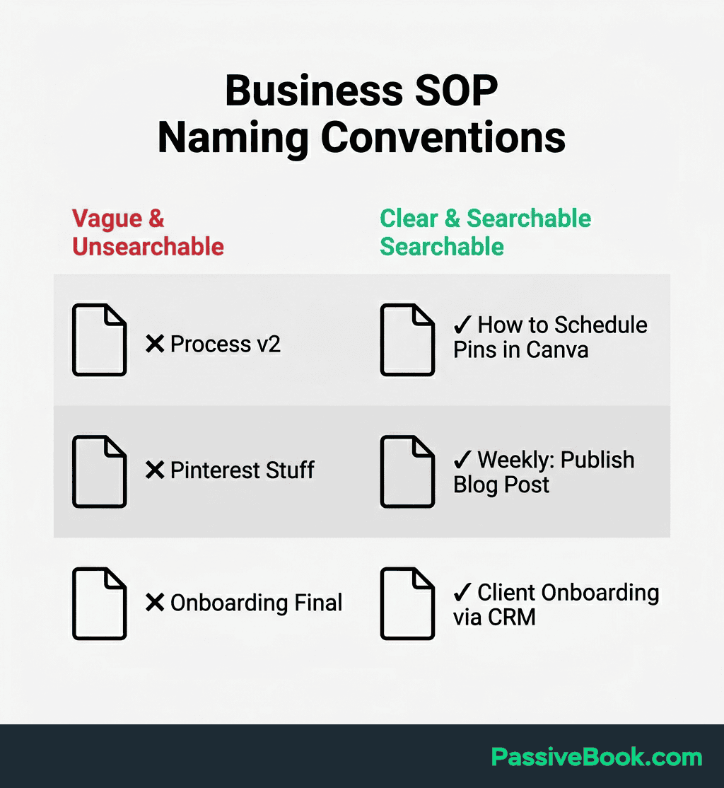 Business Sop Naming Conventions Business Sop Naming Conventions