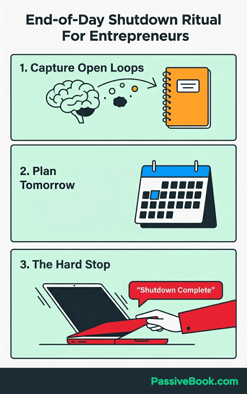 End Of Day Shutdown Ritual For Entrepreneurs End Of Day Shutdown Ritual For Entrepreneurs
