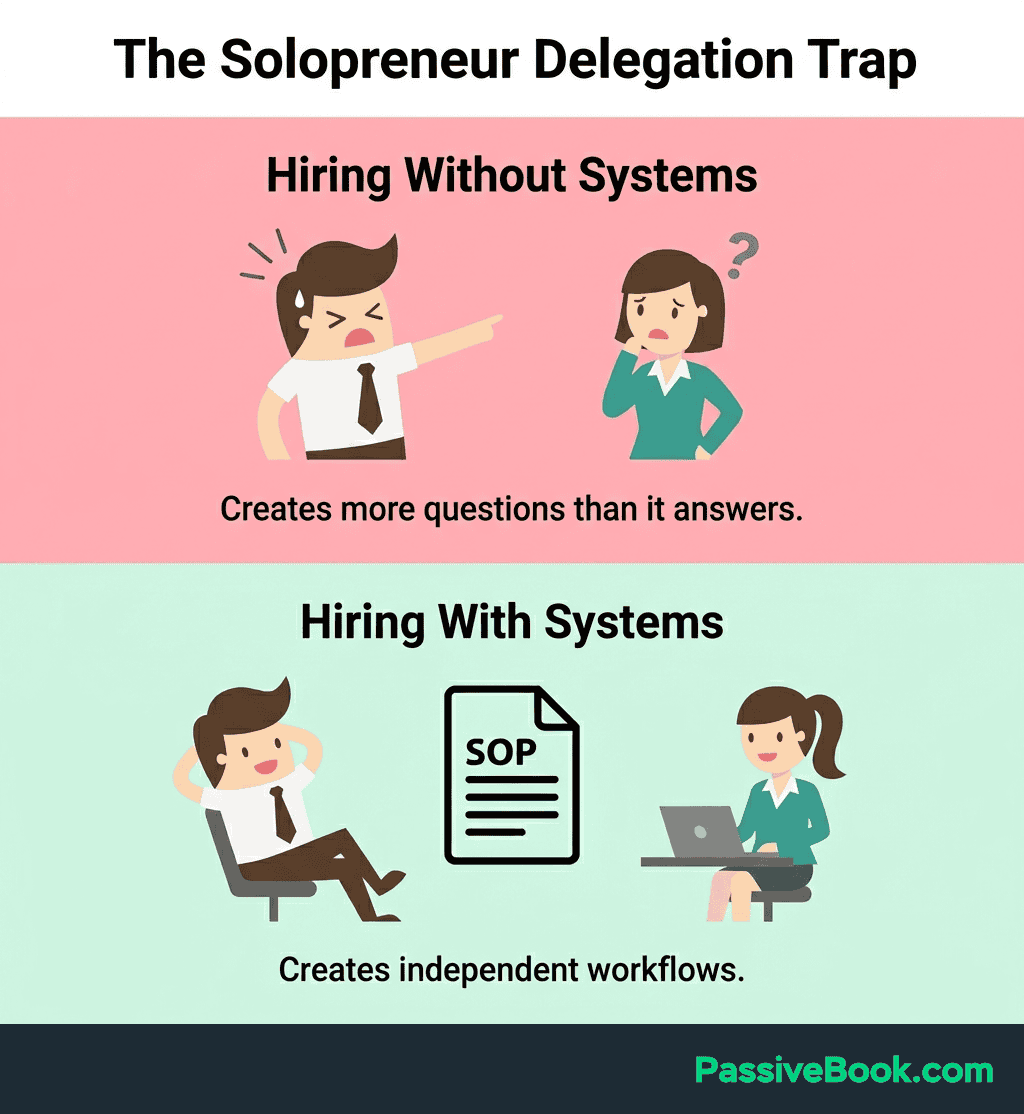 Solopreneur Delegation Trap Comparison Solopreneur Delegation Trap Comparison